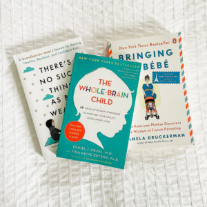 Our Top 3 Family books: The Whole Brained Child, Bringing up Bebe, There's No Such Thing as Bad Weather