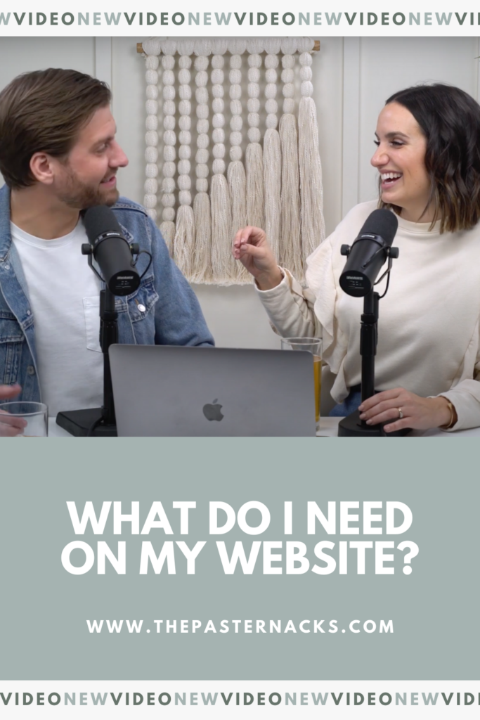 What do I need on my website?
